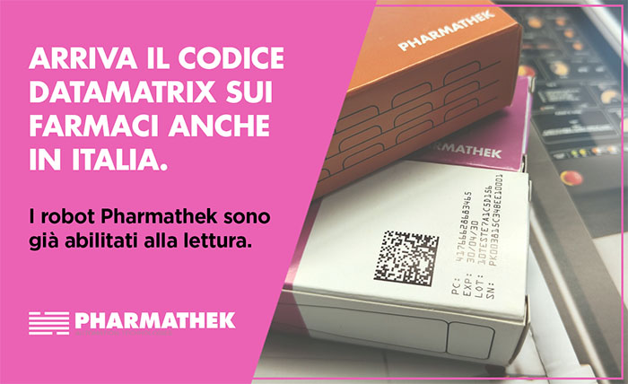 Cos'è un codice Datamatrix e come viene utilizzato sui farmaci? Te ne parla il team Pharmathek, abituato già da anni a farlo scansionare ai suoi robot.